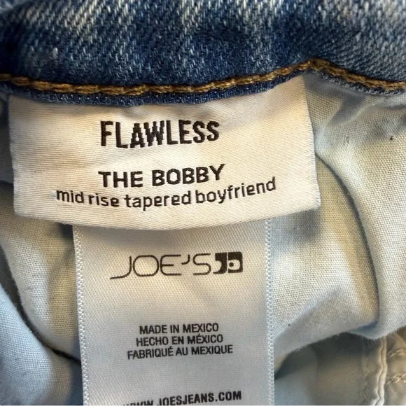 Joe’s Jeans Flawless The Bobby Mid Rise Tapered Boyfriend Jeans 28x29 - Picture 3 of 7